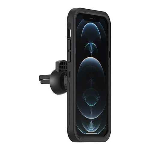 OtterBox Wireless Car Air Vent Mount for MagSafe, Strong Magnetic Alignment and Attachment with MagSafe, Easily Adjustable and Secure Design, Compatbile with iPhone 14/iPhone 13/iPhone 12 Series, Black, Mobile phone/Smartphone, Passive holder, Car, Black