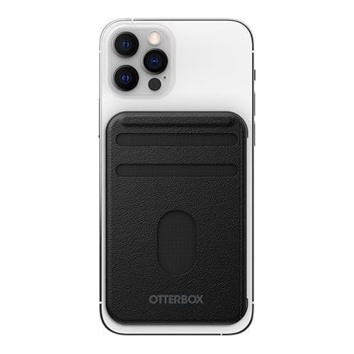 OtterBox Wallet for MagSafe, Soft-Touch Wallet with 2 Card Slots for Cash and Cards, Strong Magnetic Alignment and Attachment with MagSafe, Compatbile with iPhone 14/iPhone 13/iPhone 12 Series, Black, Black, Polycarbonate (PC), Defender Series XT, Defender Series XT Pro, Symmetry Series+, Aneu Series, Figura Series, 64.5 mm, 10 mm, 97.3 mm