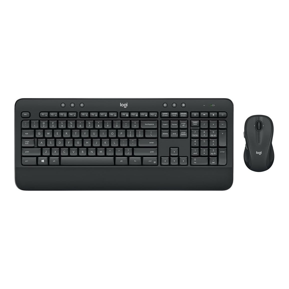 Logitech MK545 ADVANCED Wireless Keyboard and Mouse Combo, Full-size (100%), Wireless, RF Wireless, Black, Mouse included