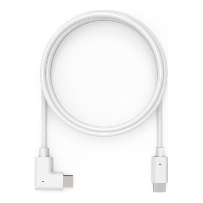 Compulocks 6ft Charge & Data USB-C to USB-C 90-Degree Cable Right Angle White, 0.6 m, USB C, USB C, USB 2.0, White