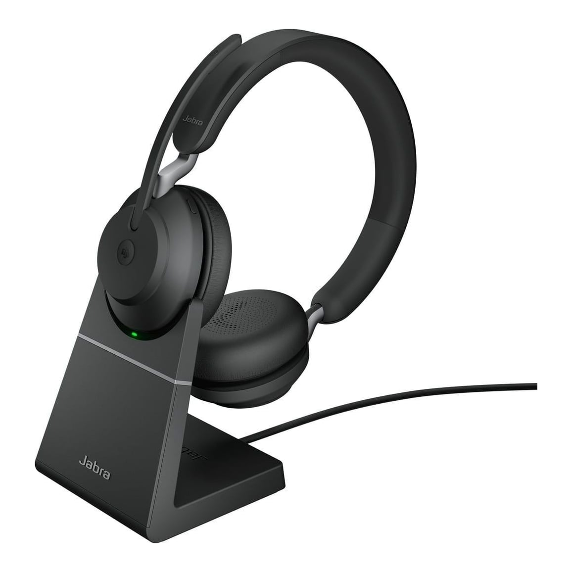 Jabra Evolve2 65 USB-A Black MS Chrg stand Stereo, Wireless, Office/Call center, 20 - 20000 Hz, 176.4 g, Headset, Black
