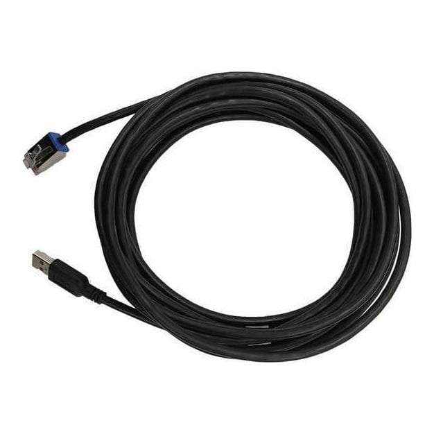 Datalogic 90A052135, 4.5 m, USB A, RJ-45, USB 2.0, Male/Male, Black
