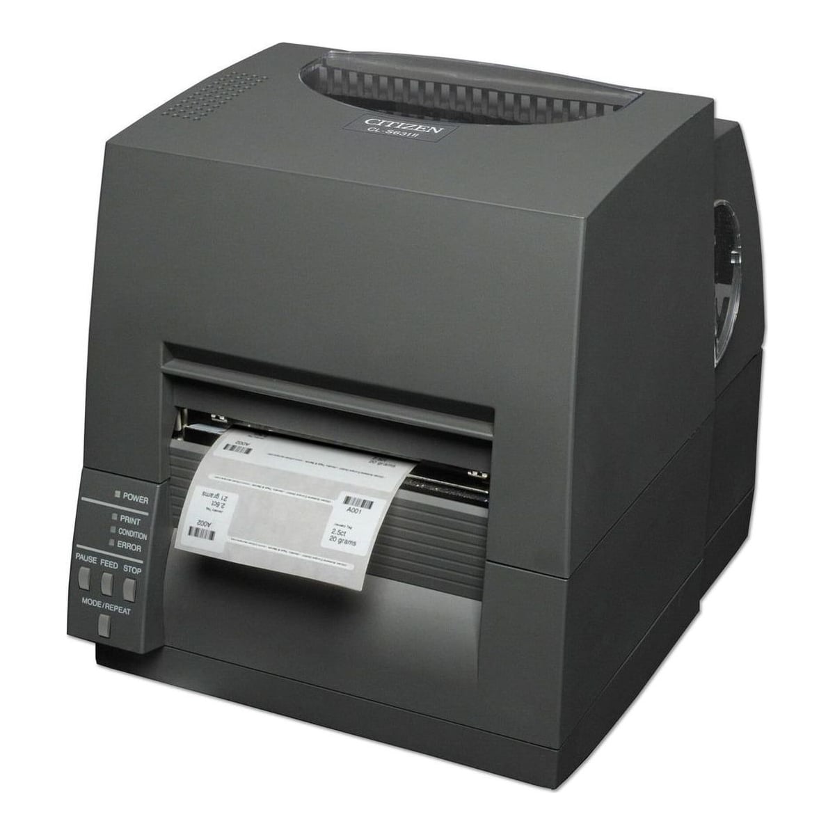 Citizen CL-S631, Direct thermal / Thermal transfer, 300 x 300 DPI, 100 mm/sec, Wired & Wireless, Black