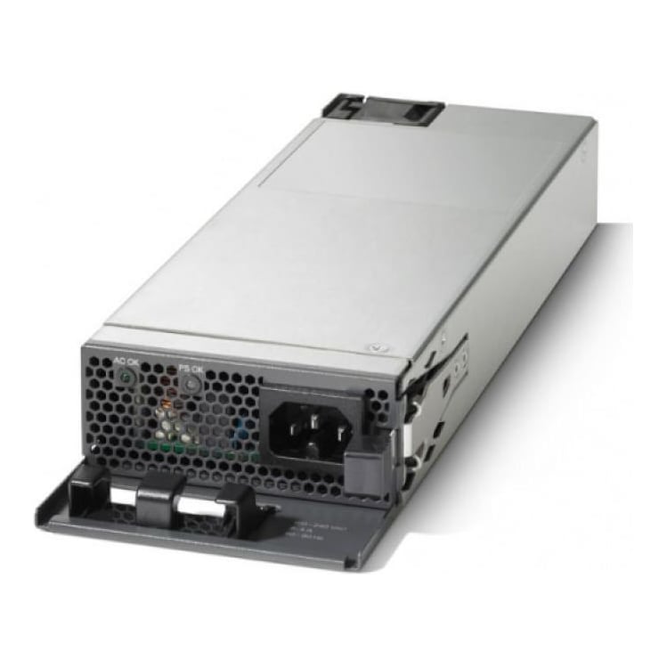 Cisco PWR-C5-1KWAC=, Power supply, Black, Grey, 3412 BTU/h, Cisco Catalyst C9200, C9200L, 1000 W, 100 - 240 V