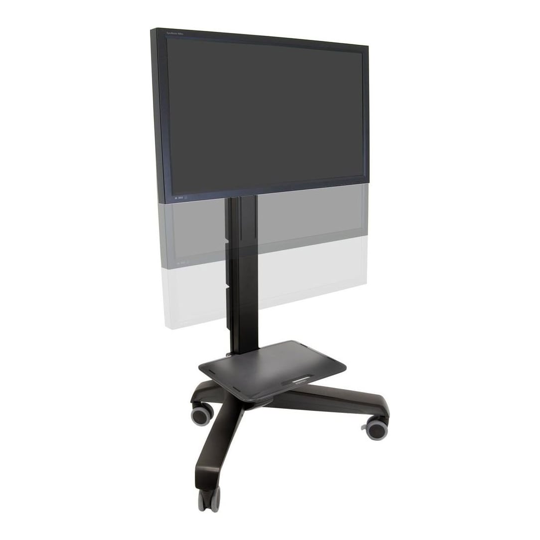 Ergotron Neo-Flex Mobile MediaCenter VHD, Multimedia cart, Black, Flat panel, 41 kg, 94 cm (37"), 165.1 cm (65")