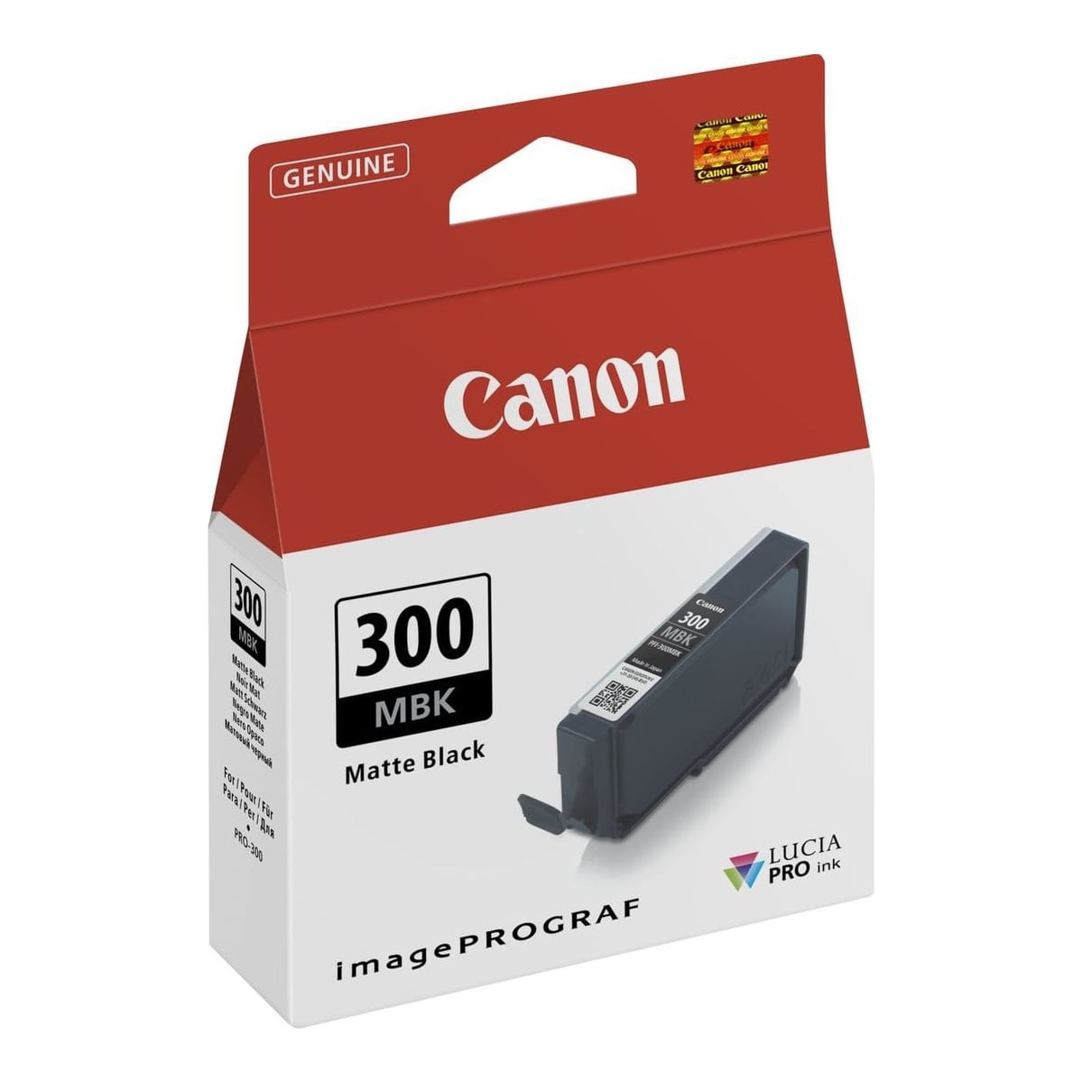 Canon PFI-300MBK Matte Black Ink Cartridge, Matte black, 1 pc(s), 1750 pages, Single pack