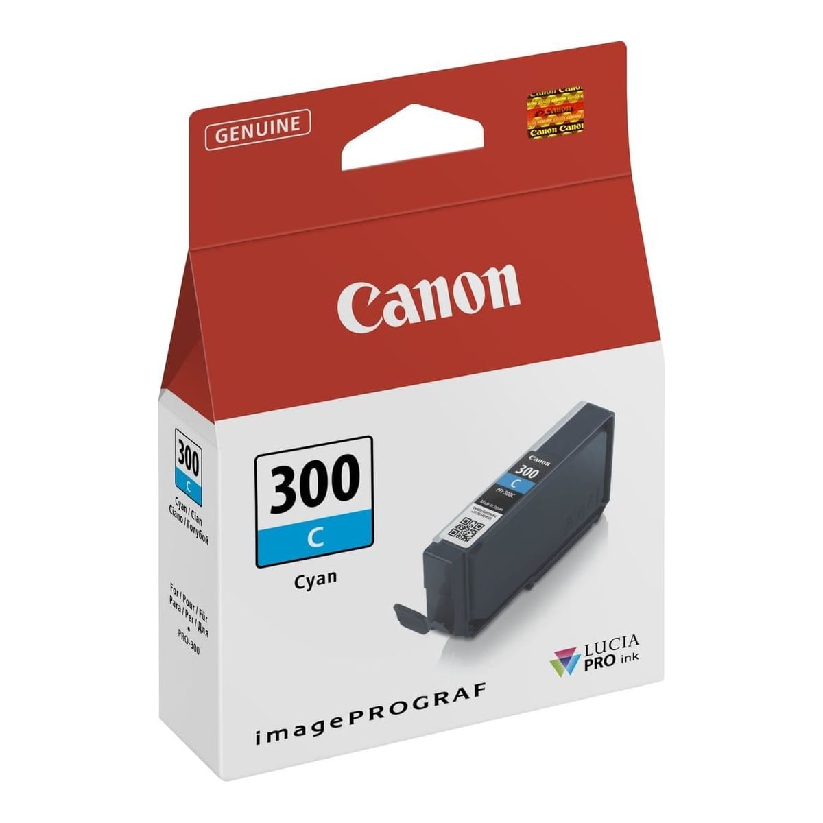Canon PFI-300C Cyan Ink Cartridge, Cyan, 1 pc(s), 735 pages, Single pack