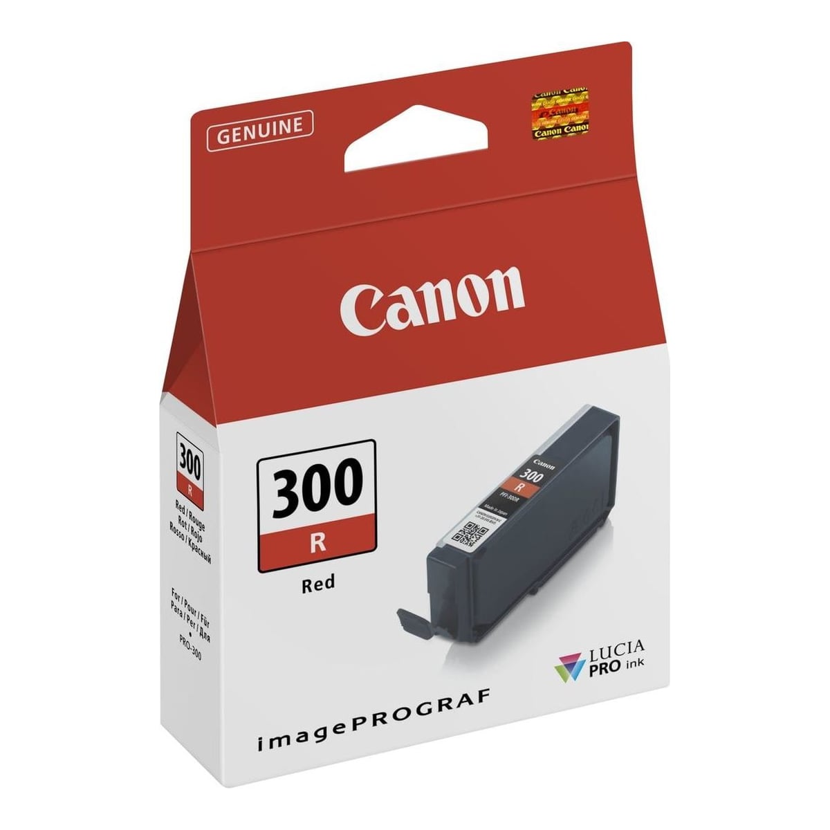 Canon PFI-300R Red Ink Cartridge, Red, 1 pc(s), 920 pages, Single pack