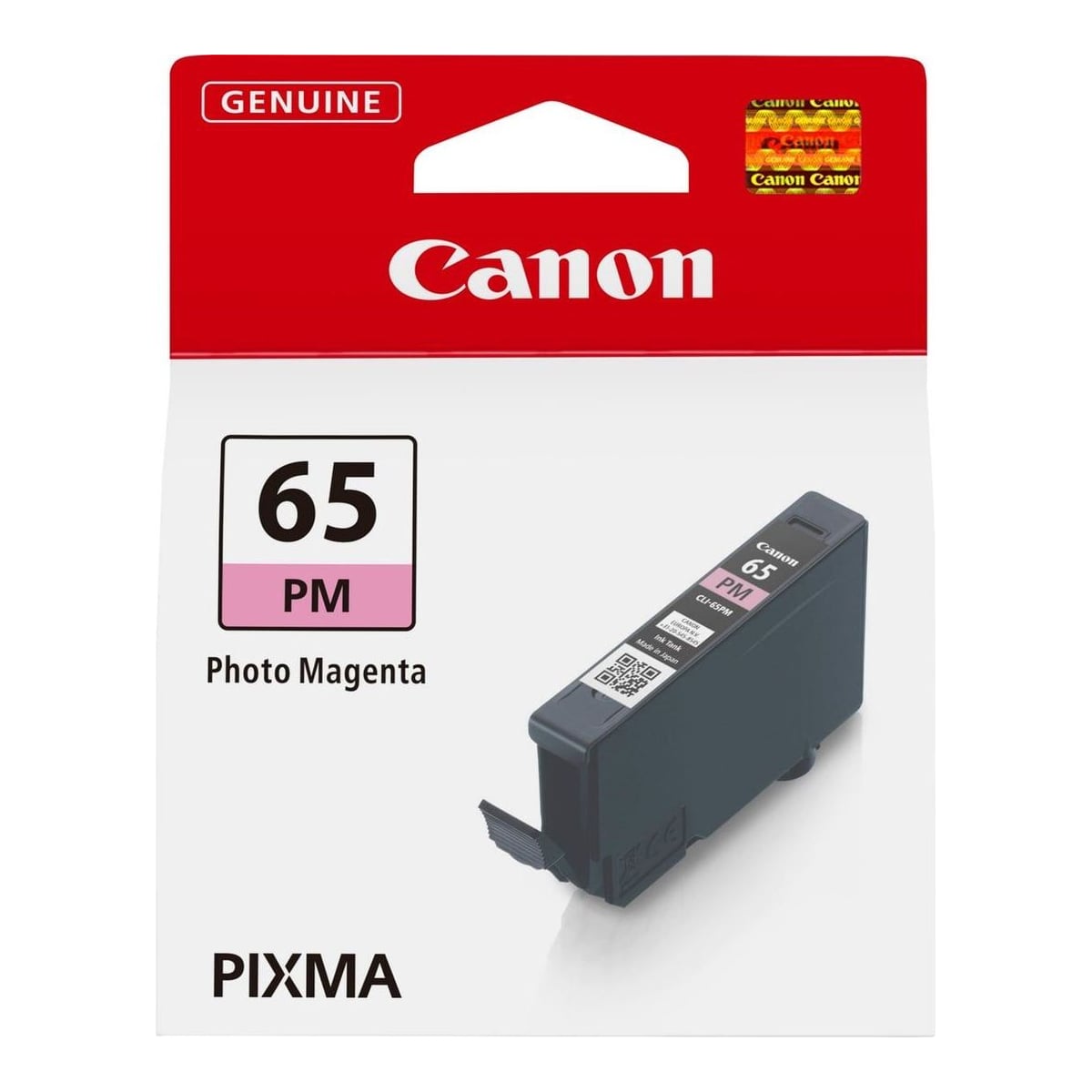 Canon CLI-65PM Photo Magenta Ink Cartridge, Magenta, Dye-based ink, 12.6 ml, 1 pc(s), 320 pages, Single pack