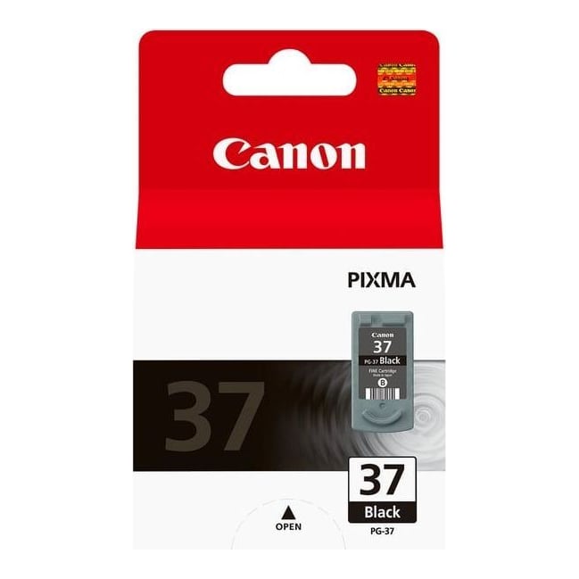 Canon PG-37BK Black Ink Cartridge, Black, Pigment-based ink, 1 pc(s)