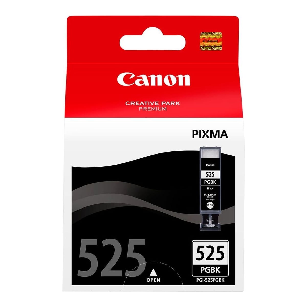 Canon PGI-525PGBK Pigment Black Ink Cartridge, Black, Pigment-based ink, 1 pc(s), 341 pages