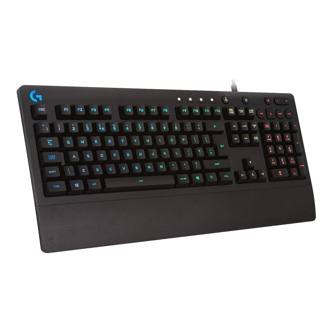 Logitech G G213 Prodigy Gaming Keyboard, Full-size (100%), Wired, USB, QWERTZ, RGB LED, Black