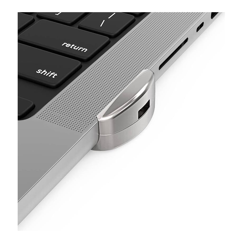 Compulocks Ledge Lock Adapter for MacBook Pro 16" M1, M2 & M3 Silver, Latch, Silver
