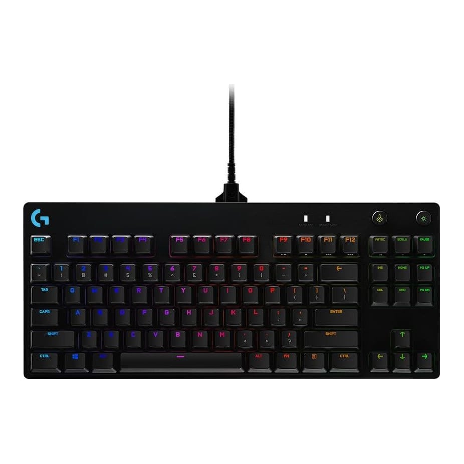 Logitech G G PRO Mechanical Gaming Keyboard, Wired, USB, Mechanical, QWERTZ, RGB LED, Black