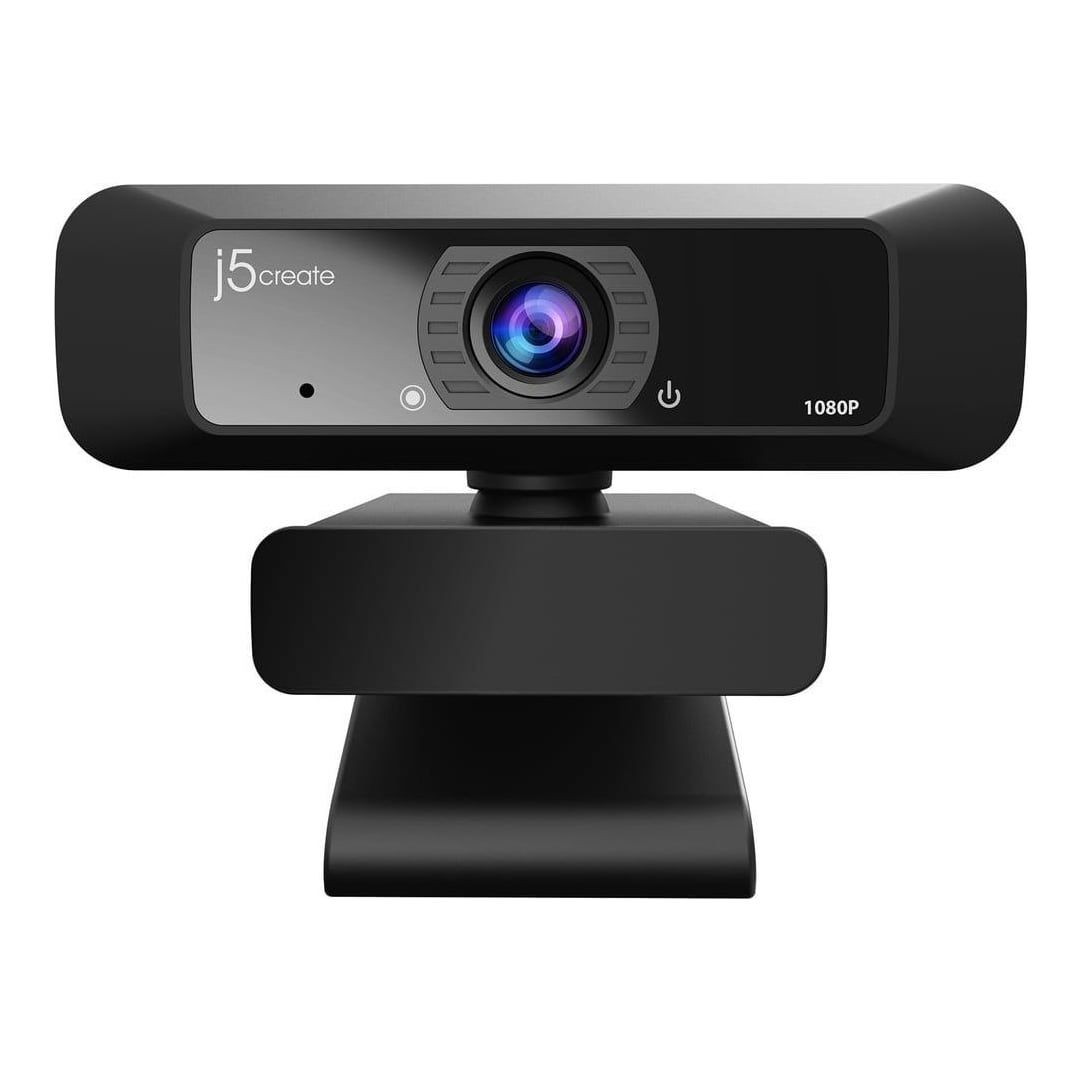 j5create JVCU100 USB™ HD Webcam with 360° Rotation, 1080p Video Capture Resolution, Black, 2.07 MP, 1920 x 1080 pixels, Full HD, 30 fps, 640x480@30fps, 1280x720@30fps, 1920x1080@30fps, 720p, 1080p