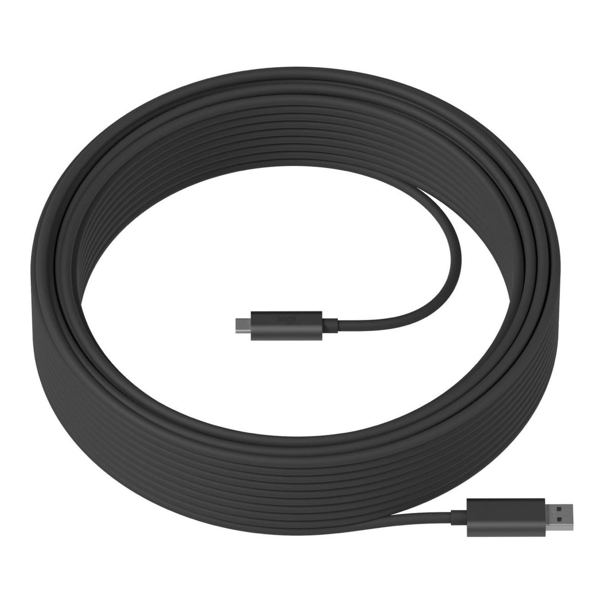 Logitech Strong USB 10m, 10 m, USB A, USB C, USB 3.2 Gen 2 (3.1 Gen 2), 10 Gbit/s, Graphite