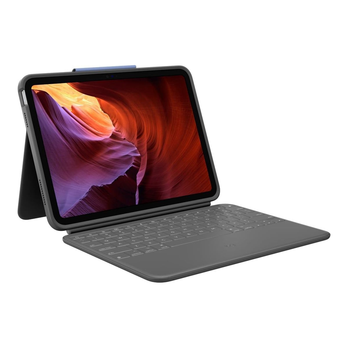 Logitech 920-011202, QWERTZ, Swiss, 1.8 cm, 1.2 mm, Apple, iPad (7th gen) iPad (8th Gen) iPad (9th gen) iPad (10th gen) iPad (A16)