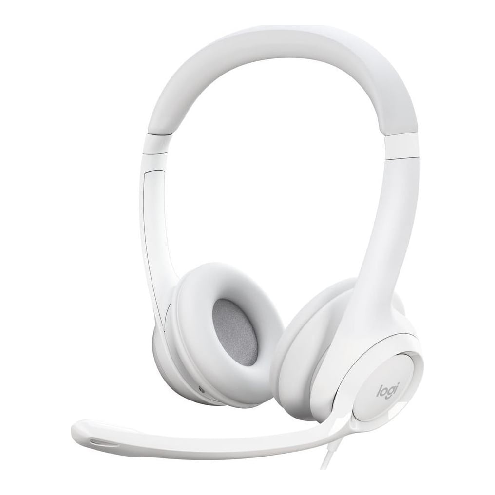 Logitech H390 USB Computer Headset, Wired, Office/Call center, 20 - 20000 Hz, 197 g, Headset, White