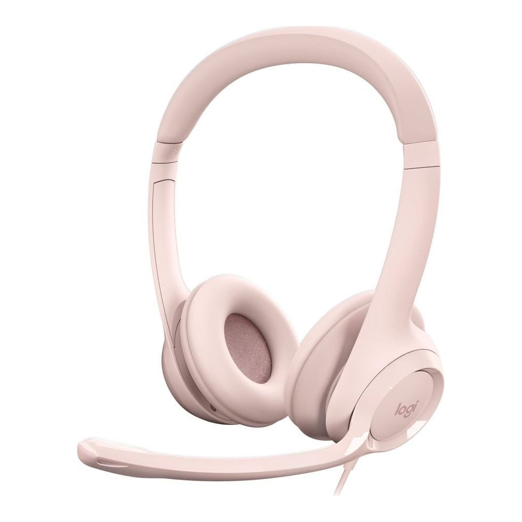 Logitech H390 USB Computer Headset, Wired, 20 - 20000 Hz, Office/Call center, 197 g, Headset, Rose