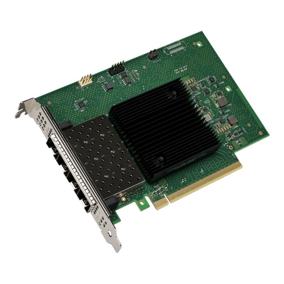 Intel Ethernet Network Adapter E810-XXVDA4, Internal, Wired, PCI Express, Fiber, 25000 Mbit/s