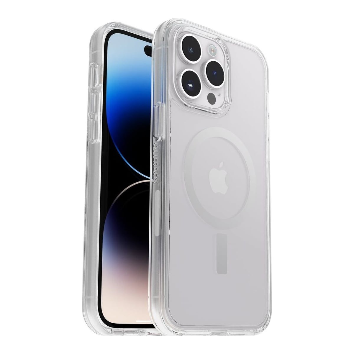 OtterBox Symmetry+ Clear Case for iPhone 14 Pro Max for MagSafe, Shockproof, Drop proof, Protective Thin Case, 3x Tested to Military Standard, Antimicrobial Protection, Clear, Cover, Apple, iPhone 14 Pro Max, 17 cm (6.7"), Transparent