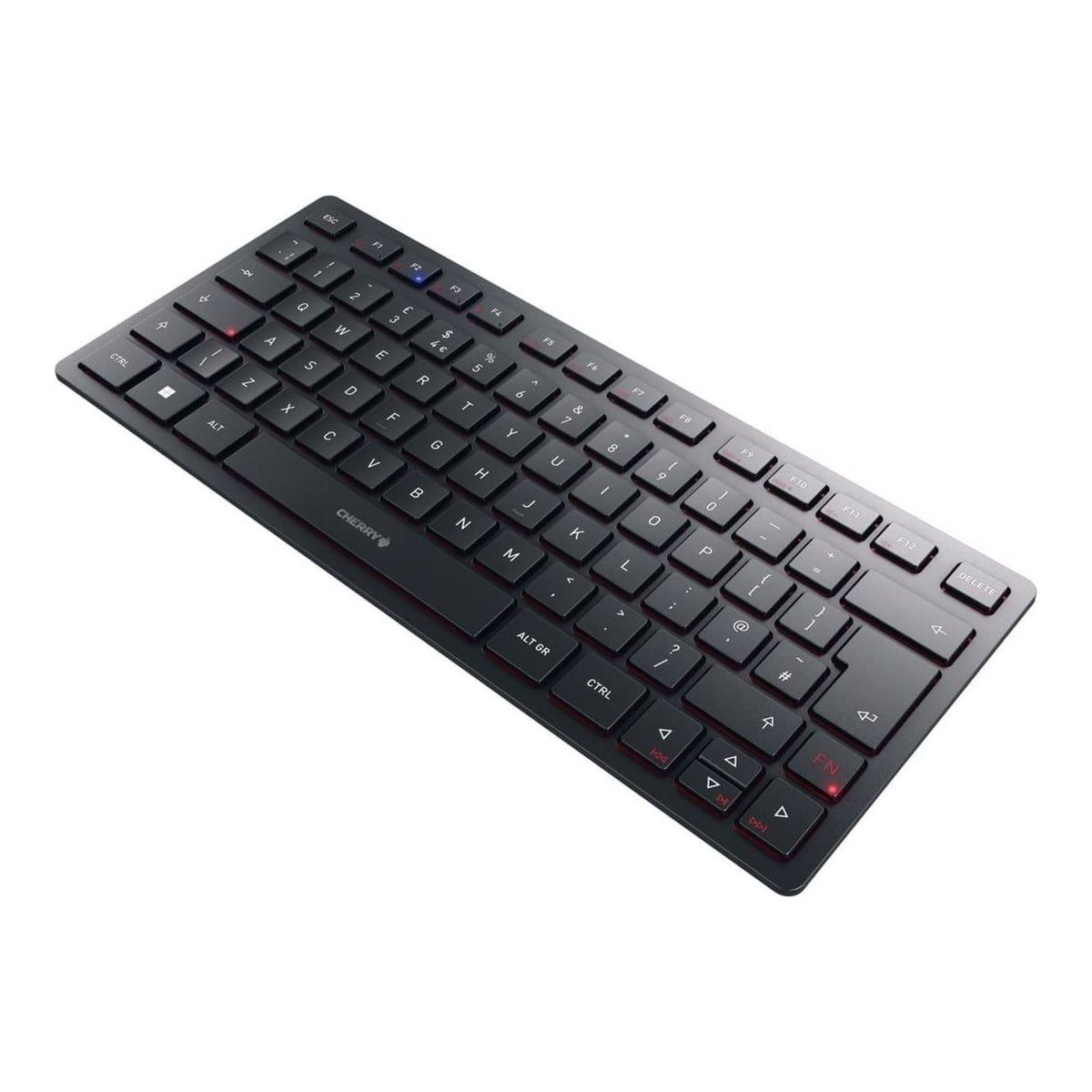 CHERRY KW 9200 MINI, 75%, Wired & Wireless, USB + RF Wireless + Bluetooth, Scissor key switch, QWERTY, Black