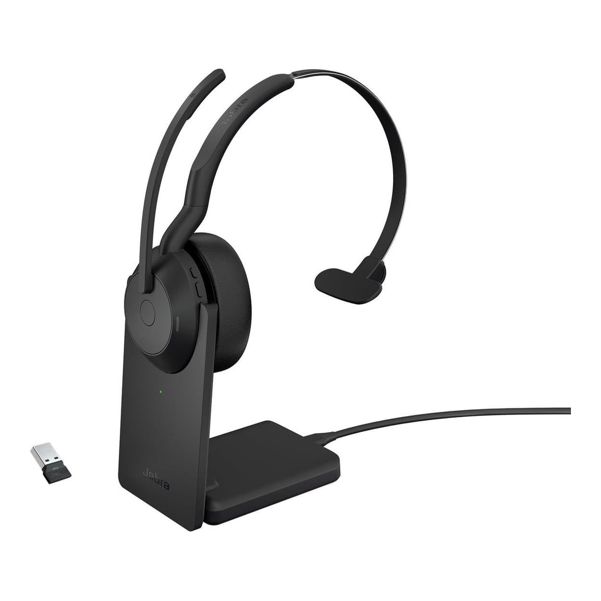 Jabra Evolve2 55 - Link380a UC Mono (Include Stand), Wired & Wireless, Office/Call center, 20 - 20000 Hz, 79 g, Headset, Black