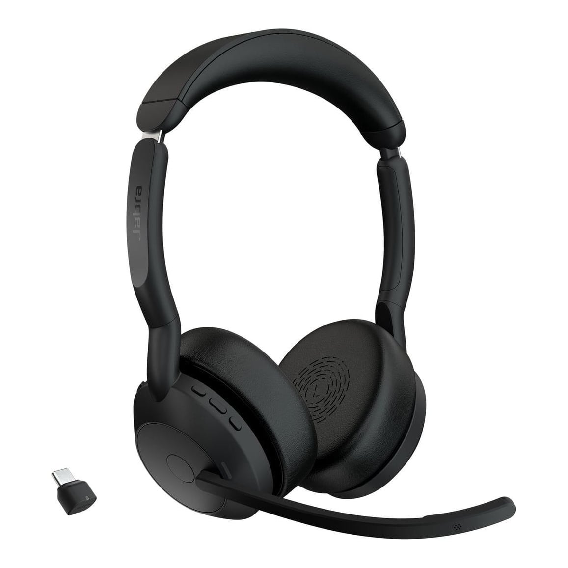 Jabra Evolve2 55 - Link380c UC Stereo, Wireless, Office/Call center, 20 - 20000 Hz, 130 g, Headset, Black