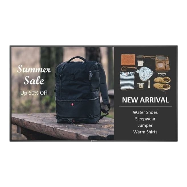 AG Neovo QM-6502, Digital signage flat panel, 163.8 cm (64.5"), LCD, 3840 x 2160 pixels