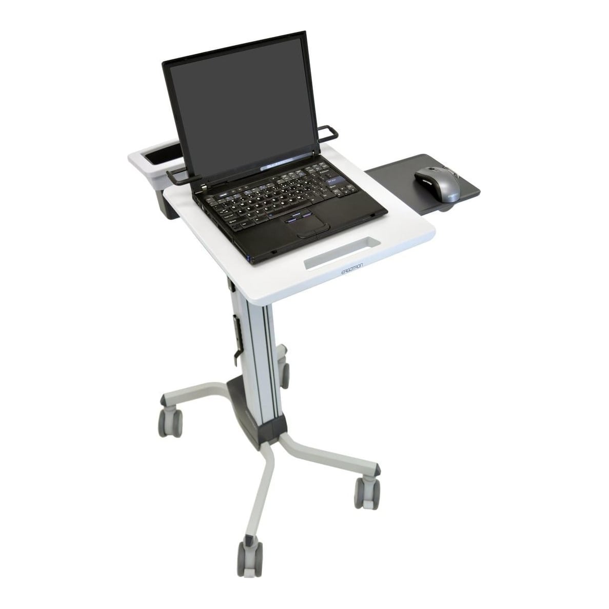 Ergotron Neo-Flex Laptop Cart, Multimedia cart/trolley, Grey, Aluminium, Plastic, Steel, Zinc, Laptop, 6.8 kg, 30.5 cm (12")