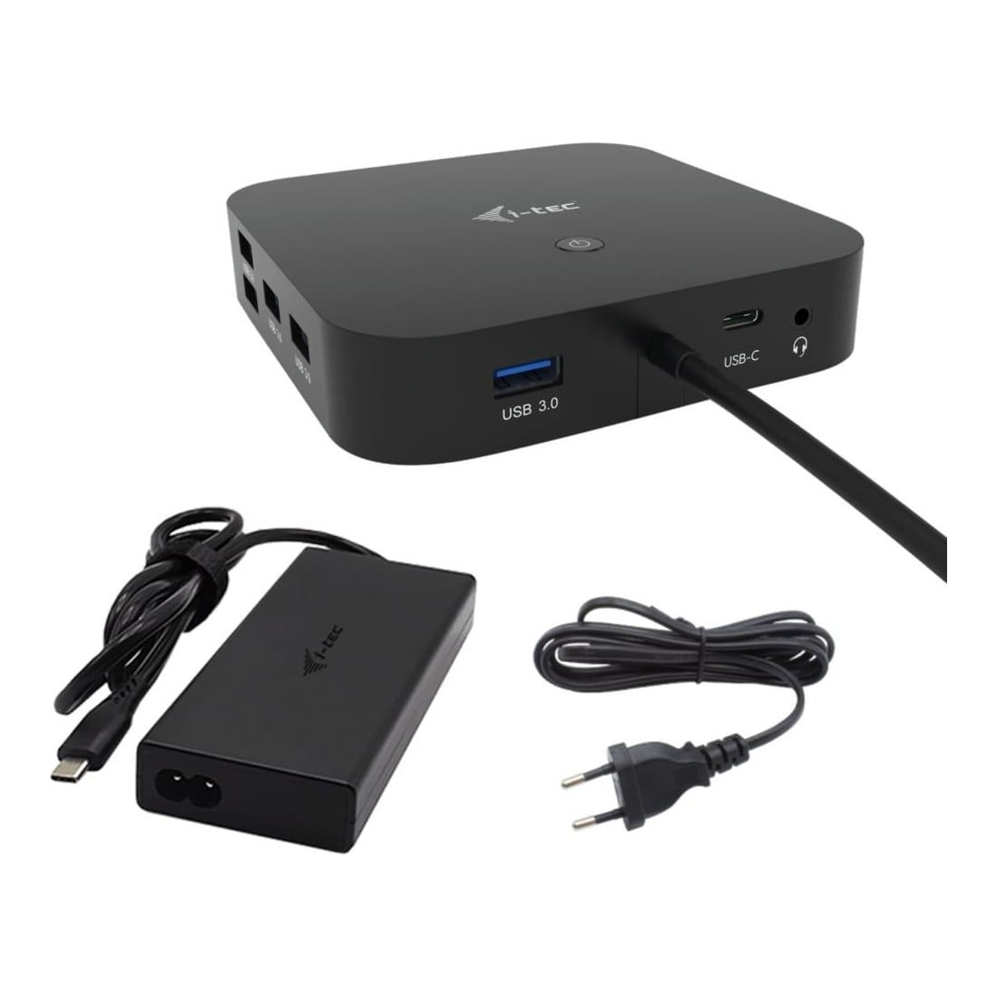 i-tec USB-C HDMI Dual DP Docking Station with Power Delivery 100 W + Universal Charger 100 W, Wired, USB 3.2 Gen 1 (3.1 Gen 1) Type-C, 100 W, 10,100,1000 Mbit/s, Black, 10 Gbit/s