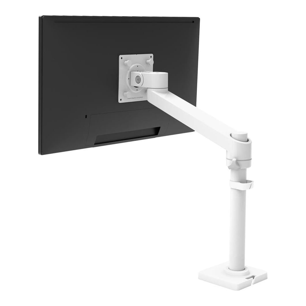 Ergotron NX Series NX MONITOR ARM WHITE, Clamp, 8 kg, 0 mm (0"), 86.4 cm (34"), 100 x 100 mm, Black, White