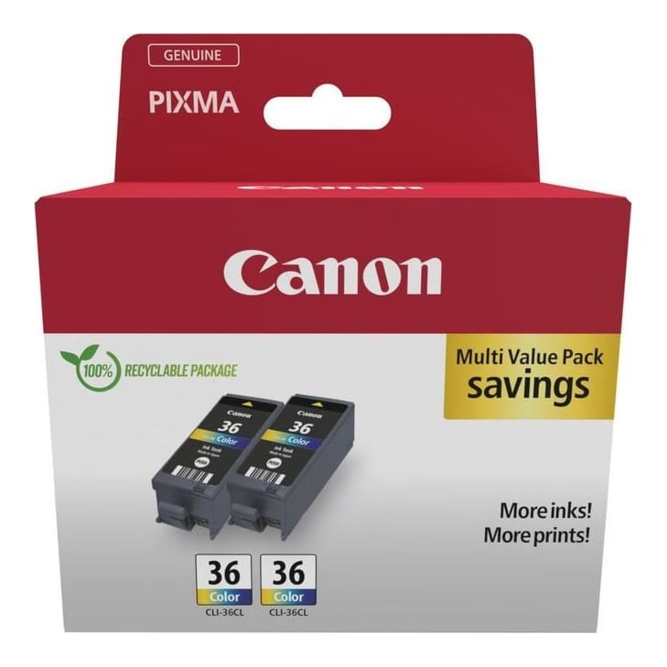 Canon 1511B025, Black, Cyan, Magenta, Yellow, 2 pc(s), Twin pack