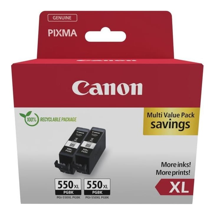 Canon 6431B010, Black, 2 pc(s), Twin pack