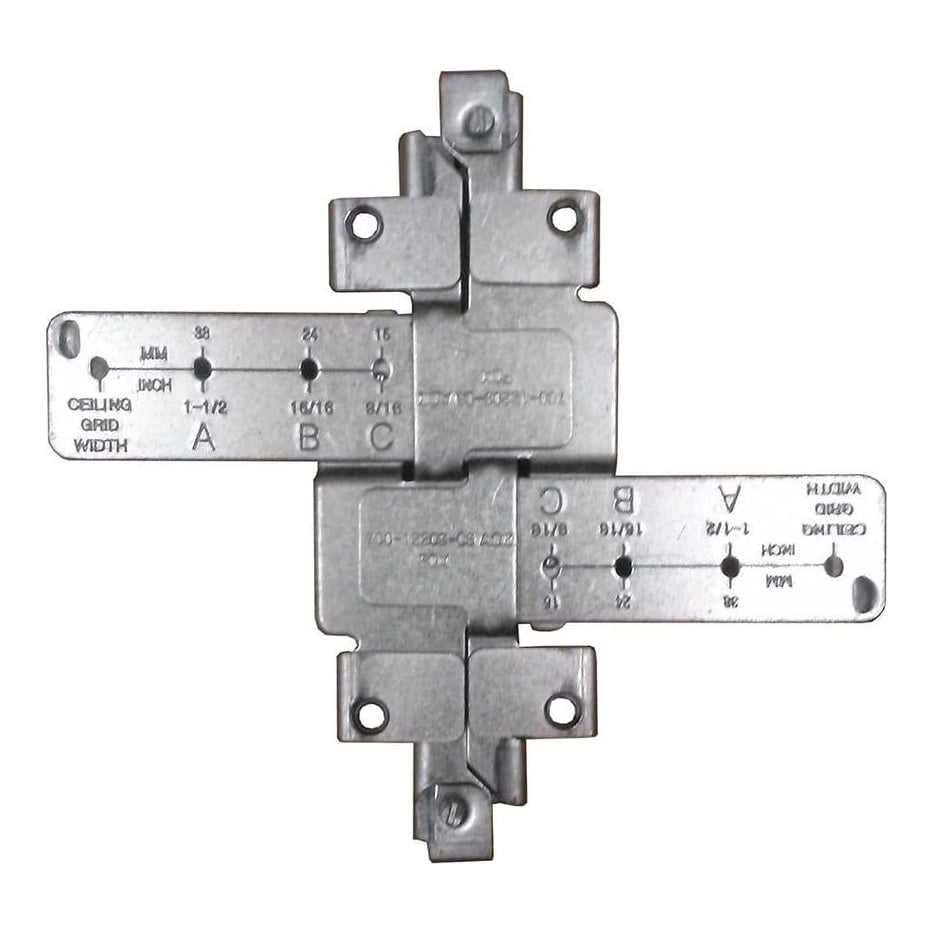 Cisco Aironet AIR-AP-T-RAIL-R= Recessed Ceiling Grid Clip, 90-Day Warranty (AIR-AP-T-RAIL-R=), AP700, AP1600, AP2600, AP3600/3700, AP1040, AP1140, AP1260, AP3500, AP702i, Silver, 1 pc(s), 152.4 mm, 184.2 mm, 49.3 mm