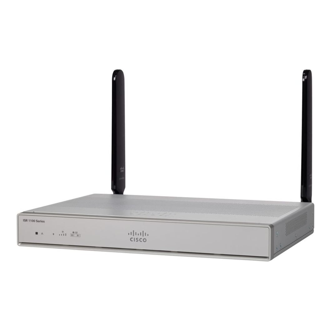 Cisco C1111-8P Integrated Services Router 1100 with 8-Gigabit Ethernet (GbE) Dual Ports, WAN, 1-Year Limited Hardware Warranty (C1111-8P), Ethernet WAN, Gigabit Ethernet, Silver