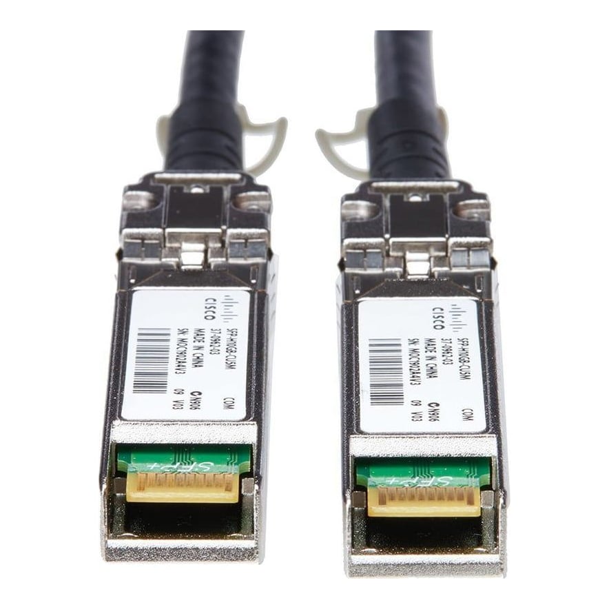 Cisco 10G Direct Attach Twinax SFP+ Cable, Passive, 30AWG Cable Assembly, 5 M, Grey, 5-Year Standard Warranty (SFP-H10GB-CU5M=), 5 m, SFP+, SFP+