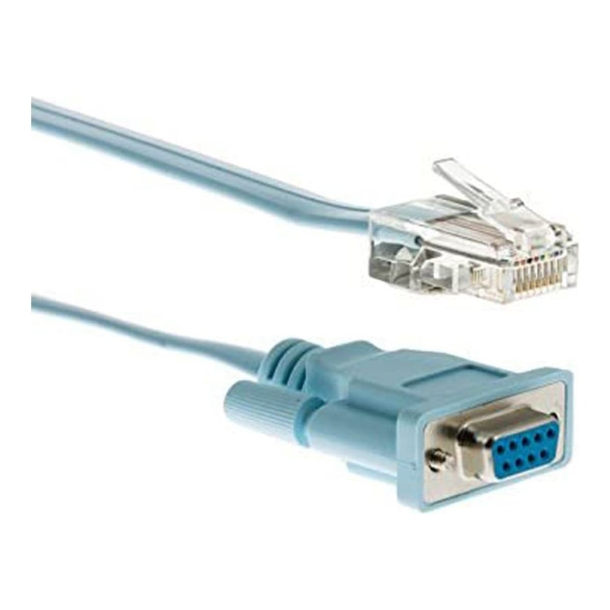 Cisco RJ-45 to DB9F Console Cable, 6 Feet, Compatible with 600, 800, 1600 and 1700 Series Routers, 90-Day Limited Warranty (CAB-CONSOLE-RJ45=), Grey, 1.8 m, RJ-45, Male, Male, China