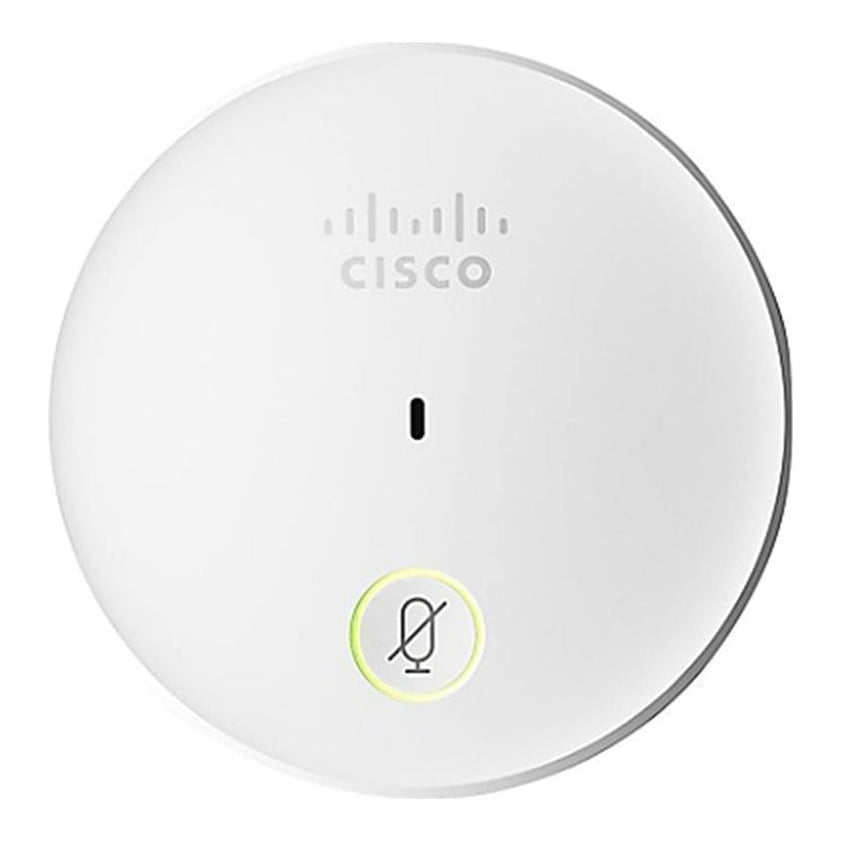 Cisco Table Microphone with Jack Plug, 90-Day Limited Liability Warranty (CS-MIC-TABLE-J=), IP phone microphone, 80 - 20000 Hz, Wired, 4-pin Hirose, White, China