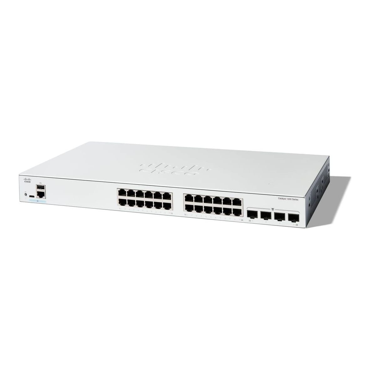 Cisco Catalyst 1200-24T-4G Smart Switch, 24 Port GE, 4x1GE SFP, Limited Lifetime Protection (C1200-24T-4G), Managed, L2/L3, Gigabit Ethernet (10/100/1000)