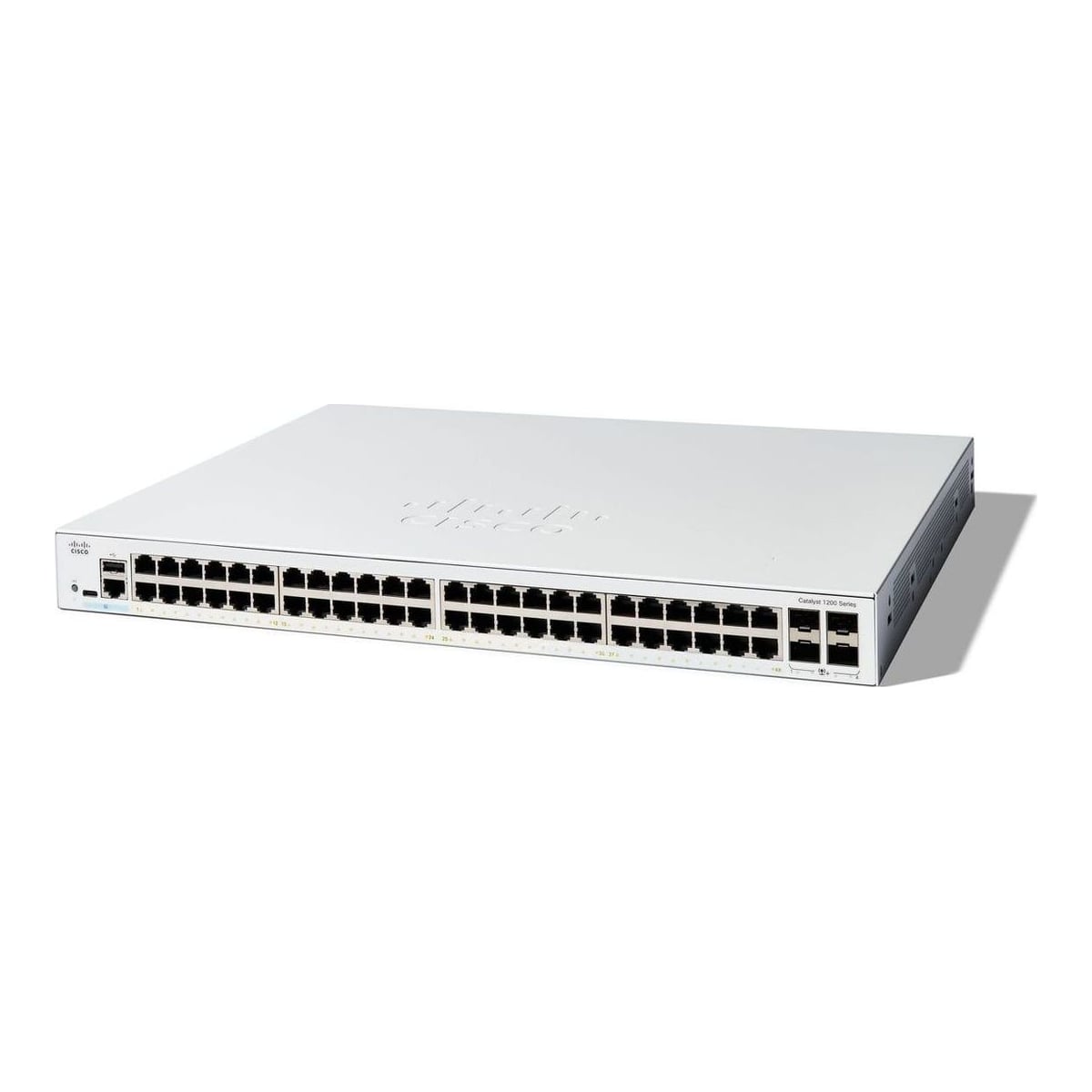 Cisco Catalyst 1200-48T-4X Smart Switch, 48 Port GE, 4x10GE SFP+, Limited Lifetime Protection (C1200-48T-4X), Managed, L2/L3, Gigabit Ethernet (10/100/1000)