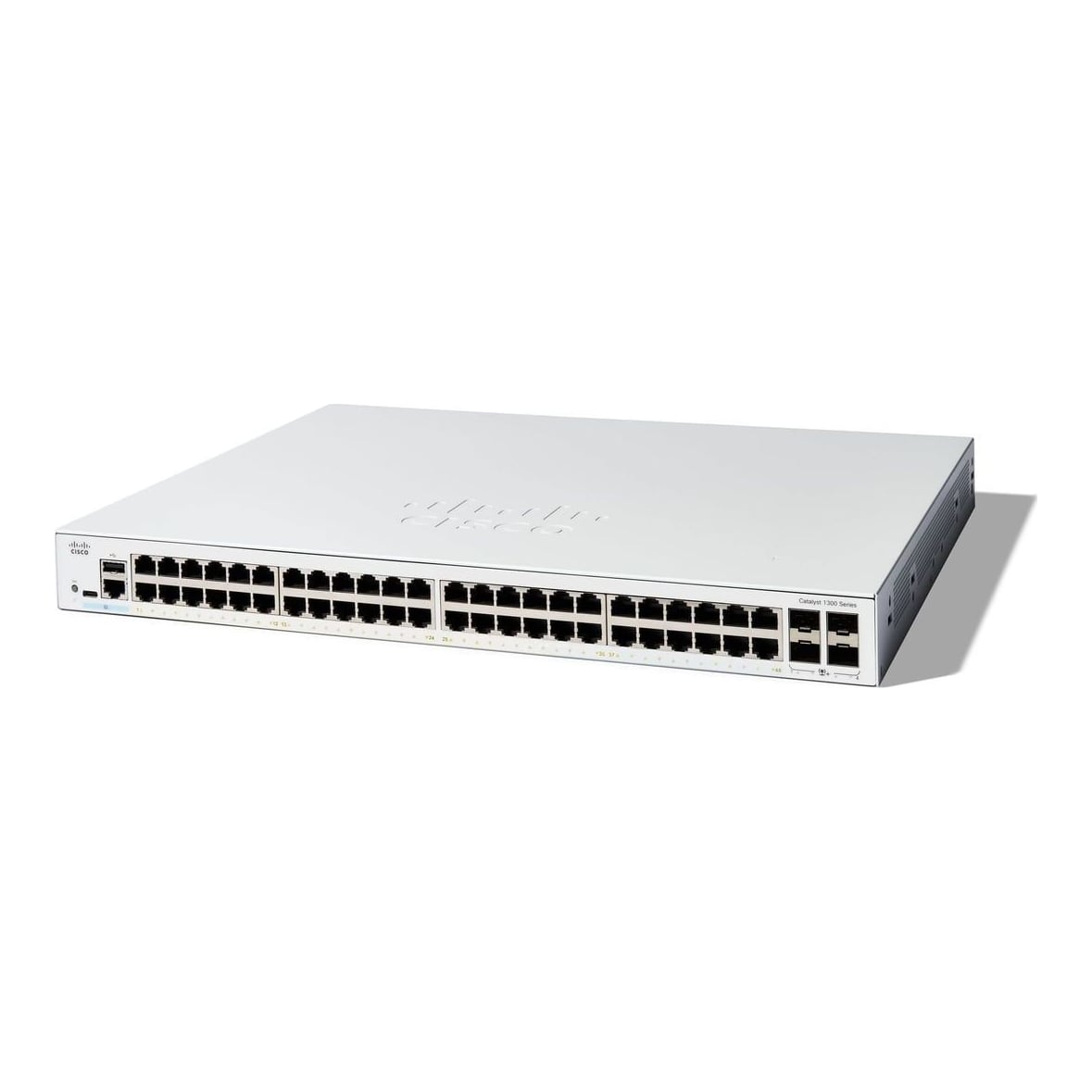 Cisco Catalyst 1300-48T-4X Managed Switch, 48 Port GE, 4x10GE SFP+, Limited Lifetime Protection (C1300-48T-4X), Managed, L2/L3, Gigabit Ethernet (10/100/1000)
