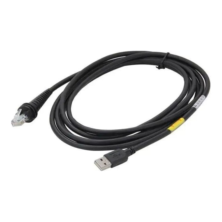 Honeywell CBL-500-300-S00-07, USB cable, Black, USB A, RJ-45, Straight, Straight