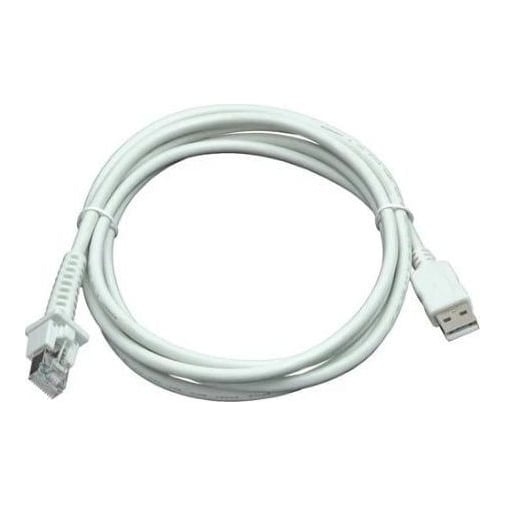 Datalogic 90A052278, Charging cable, White, USB A, RJ-45, Straight, Straight