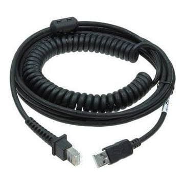 Datalogic 90A052289, Charging cable, Black, RS-232, RJ-45, Straight, Straight