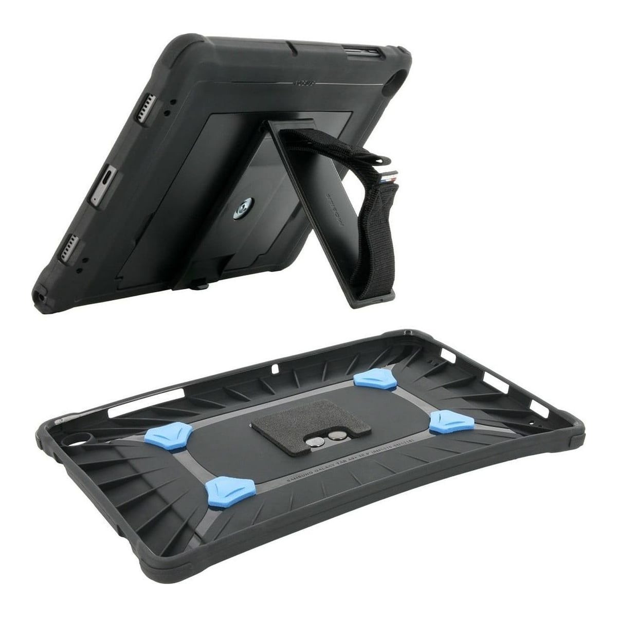 Mobilis 067012 PROTECH - Case + 360° rotating handstrap + kickstand for Galaxy Tab A9+ 11'', Samsung, GALAXY TAB A9+ 11'' (SM-X210 / SM-X216), 27.7 cm (10.9")