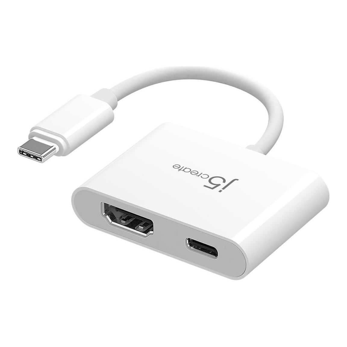 j5create JCA152 USB-C® to 4K HDMI™ Adapter with Power Delivery, Black, White, 144 Hz, Taiwan, 3840 x 2160 pixels, USB, ChromeOS