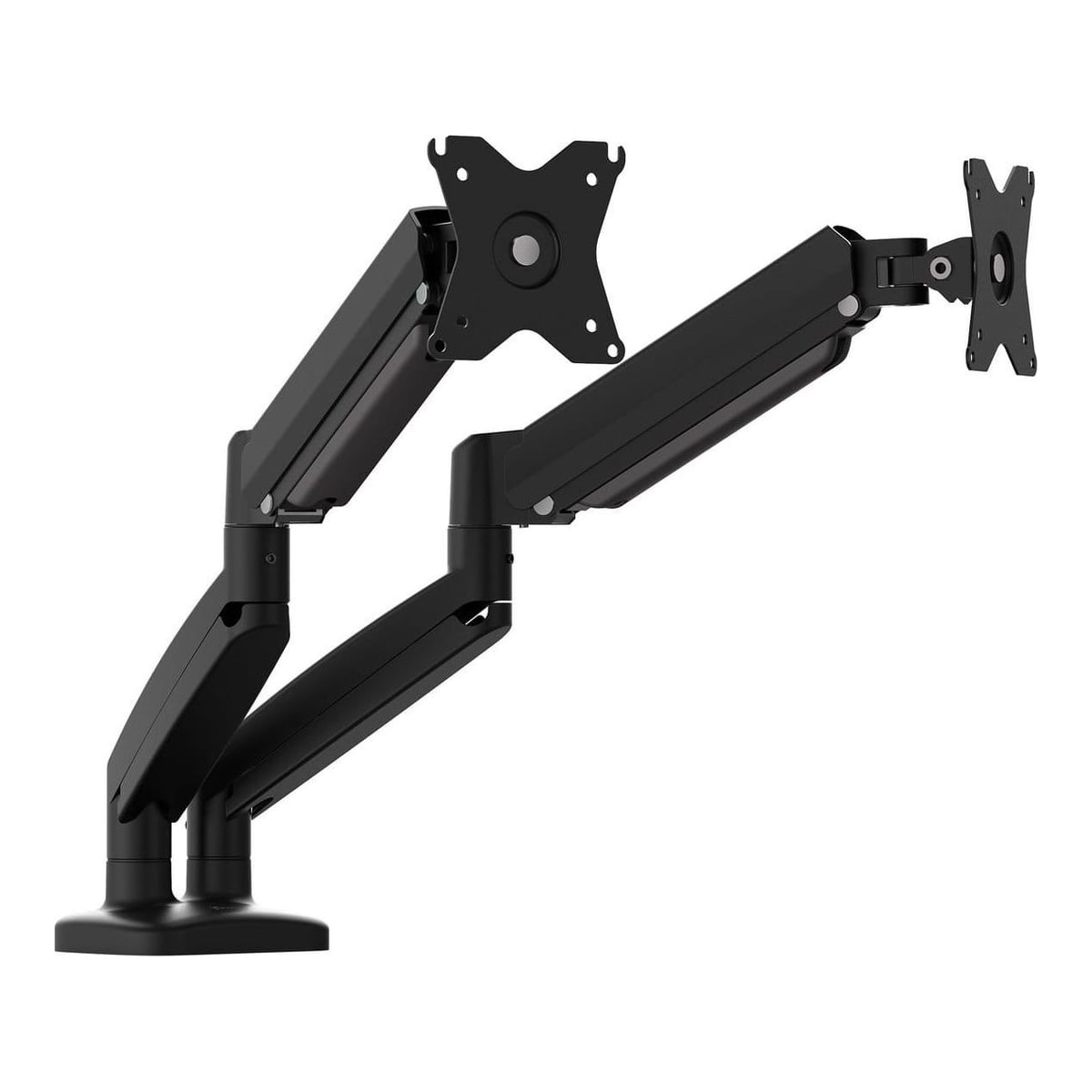 j5create JTSA102 Ergonomic Dual Monitor Mount, Black, Clamp/Grommet, 16 kg, 43.2 cm (17"), 81.3 cm (32"), 100 x 100 mm, Black