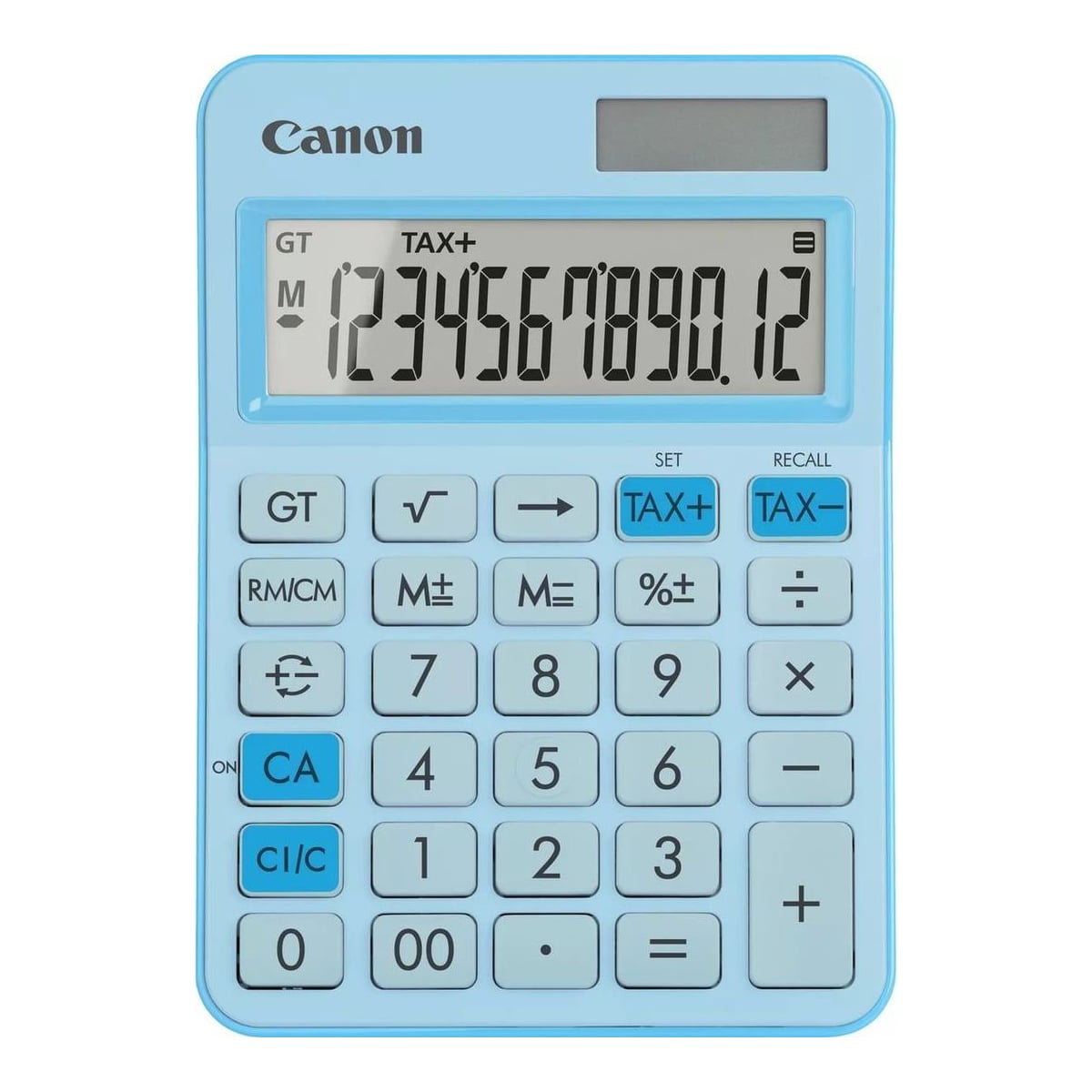 Canon LS-125KB, Desktop, Basic, 12 digits, Battery/Solar, Blue