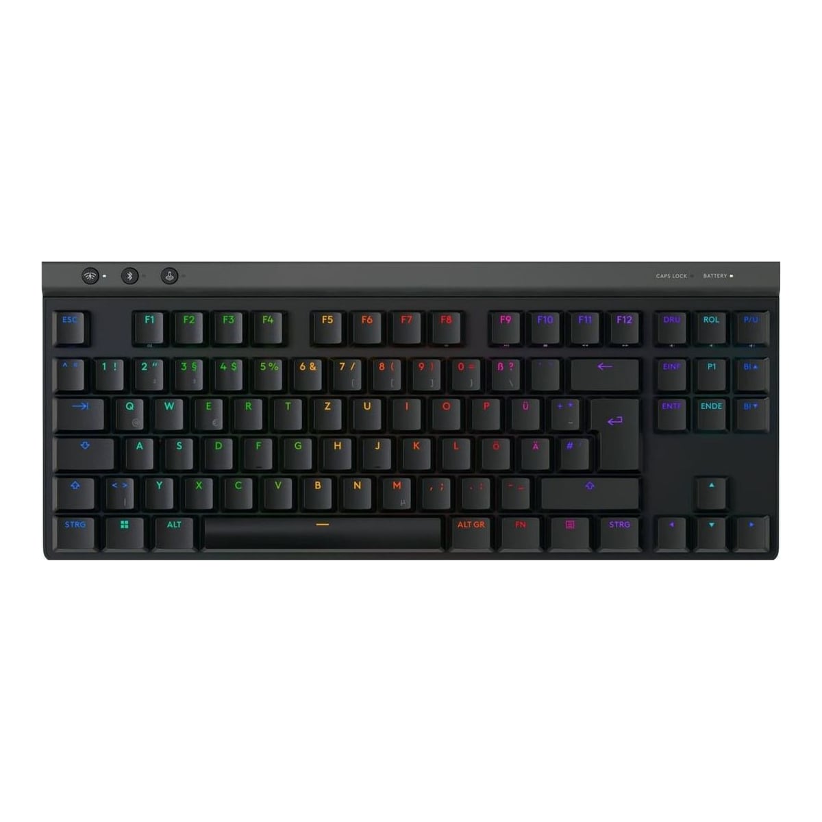 Logitech G 920-012542, Wired & Wireless, RF Wireless + Bluetooth, Mechanical, QWERTZ, RGB LED, Black